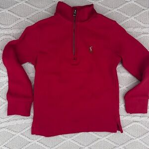 Polo by Ralph Lauren Red Kids Cotton Interlock Quarterzip
